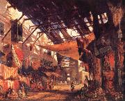 William James Muller The Carpet Bazaar in Cario oil painting artist